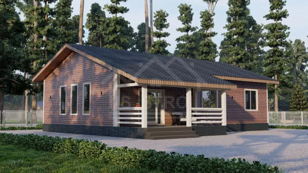 Каркасный дом «Комфорт» 142 м² — проект под ключ