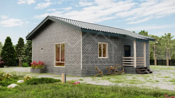 Каркасный дом «Меркурий» 91 м² — проект под ключ