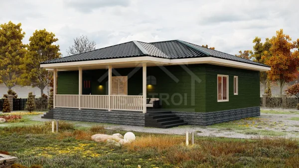 Каркасный дом «Орион» 144 м² — проект под ключ