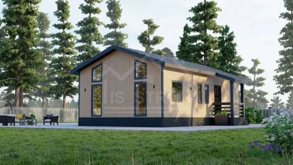 Каркасный дом «Оскар» 74 м² — проект под ключ