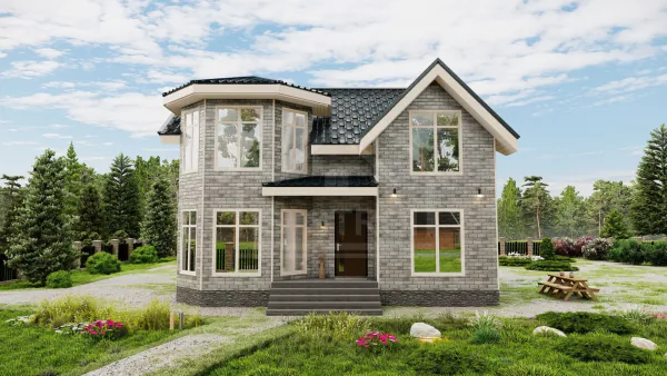 Каркасный дом «Сказка-2» 180 м² — проект под ключ