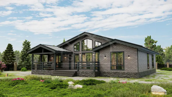 Каркасный дом «Смит» 171 м² — проект под ключ