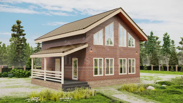 Каркасный дом «София» 177 м² — проект под ключ