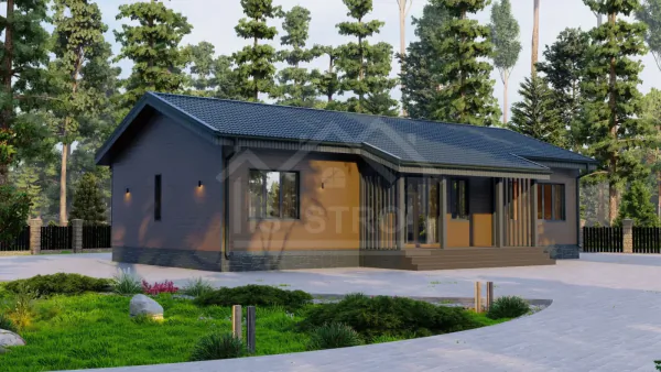 Каркасный дом «Грейс» 148 м² — проект под ключ