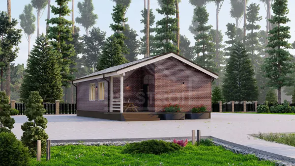 Каркасный дом «Простор» 88 м² — проект под ключ