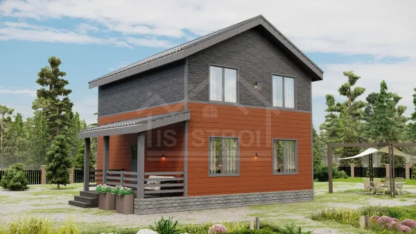 Каркасный дом «Сириус» 146 м² — проект под ключ