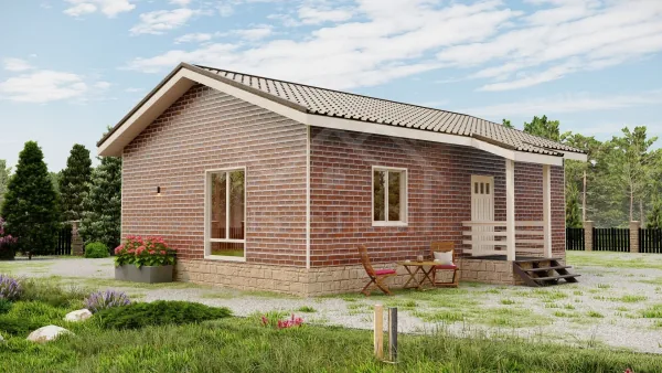 Каркасный дом «Меркурий» 91 м² — проект под ключ