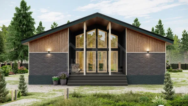 Каркасный дом «Одиссея» 130 м² — проект под ключ