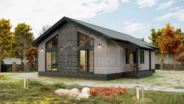 Каркасный дом «Дантес» 127 м² — проект под ключ